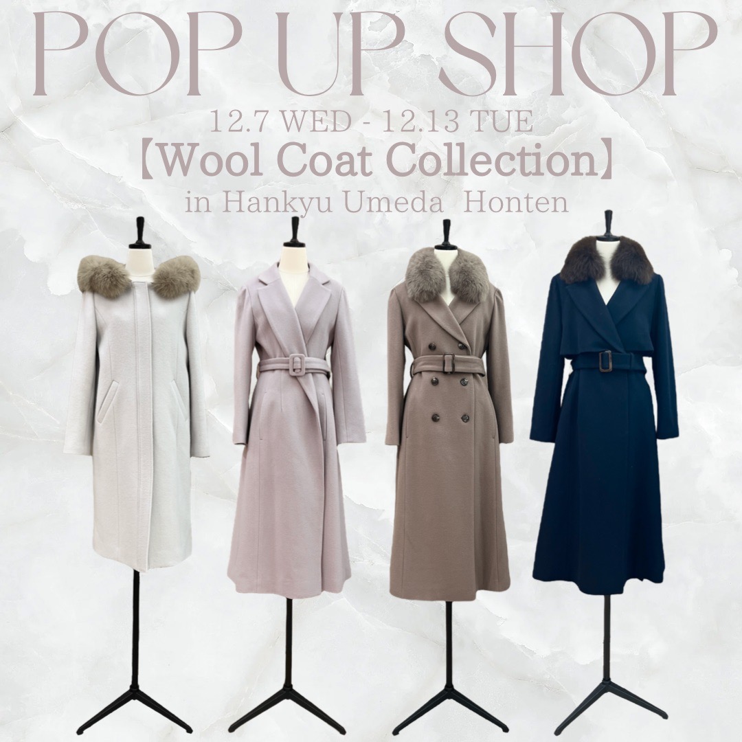 【POP UP SHOP】阪急うめだ本店にて開催決定！！